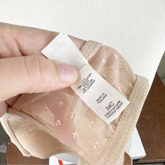 Victorias Secret Vintage 90s Nude Demi Bra NEW 34C - Picture 6 of 7